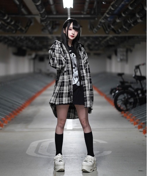 TRAVAS TOKYO/トラバス トーキョー』フード付きチェックシャツ