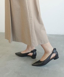 美品ダニエラアンドジェマ リボンフラットパンプス Daniella & GEMMA ONLINE STORE – リボンモチーフパンプス