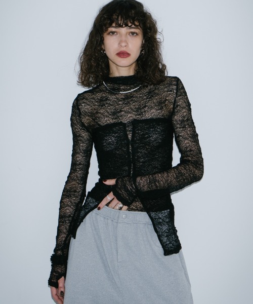HANNE(アン)の「ビスチェコンビレーストップス(Tシャツ/カットソー・レディース・ホワイト/ベージュ/ブラック・FREE)」の3枚目の写真