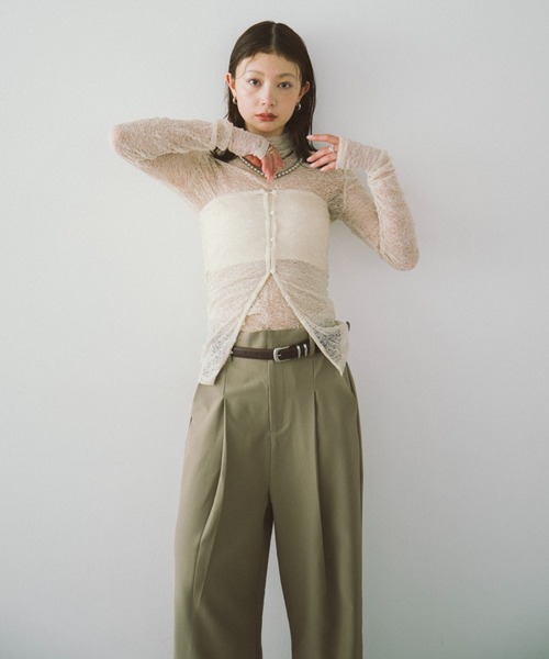 HANNE(アン)の「ビスチェコンビレーストップス(Tシャツ/カットソー・レディース・ホワイト/ベージュ/ブラック・FREE)」の18枚目の写真