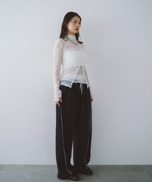 HANNE(アン)の「ビスチェコンビレーストップス(Tシャツ/カットソー・レディース・ホワイト/ベージュ/ブラック・FREE)」の9枚目の写真