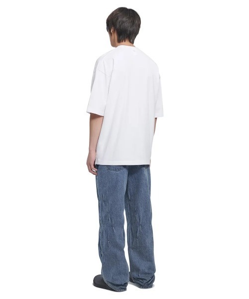 NOMANUAL(NOMANUAL)の「A'GEM/9 × .kom 『NOMANUAL/ノーマニュアル』 P.T T-SHIRT/P.T TEE(Tシャツ/カットソー・レディース・ホワイト/ブラック・L/M)」の4枚目の写真
