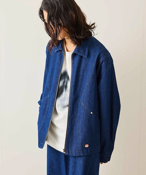 JUNRED(ジュンレッド)の「別注/RED KAPデニムジップブルゾン(デニムジャケット・メンズ・ブルー系その他4/ネイビー・S/M/L)」の21枚目の写真