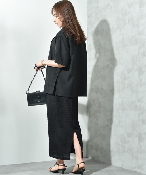 INTERPLANET（インタープラネット）の「ポコポコジャガードナロースカート（スカート・レディース・イエロー/ブラック・FREE）」の17枚目の写真