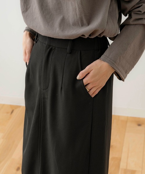 NOAHL（ノアル）の「【NOAHL】ハイウエストナロースカート（スカート・レディース・アイボリー/ミント/ブラック・S/M）」の5枚目の写真