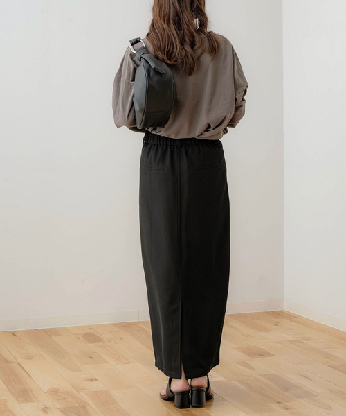 NOAHL（ノアル）の「【NOAHL】ハイウエストナロースカート（スカート・レディース・アイボリー/ミント/ブラック・S/M）」の14枚目の写真