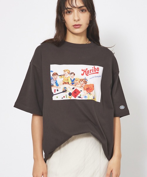 DISCUS ATHLETIC(ディスカス アスレチック)の「【DISCUS/ディスカス】DISCUS×HARIBOコラボTシャツ 半袖/ハリボー/コラボ/ユニセックス【WEB限定】【予約】(Tシャツ/カットソー・レディース・ホワイト系その他/ブラック系その他/ホワイト系その他2/ブラック系その他2・フリー)」の1枚目の写真