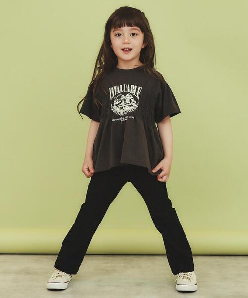 THE SHOP TK （ザ ショップ ティーケー ）の「【110-150】のびーるフレアパンツ/洗濯機OK（その他パンツ・キッズ・モスグリーン/ブラック/ブラック系1・15 /12/13/14/11）」の21枚目の写真