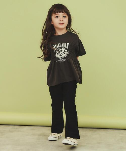 THE SHOP TK （ザ ショップ ティーケー ）の「【110-150】のびーるフレアパンツ/洗濯機OK（その他パンツ・キッズ・モスグリーン/ブラック/ブラック系1・15 /12/13/14/11）」の22枚目の写真