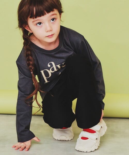 THE SHOP TK （ザ ショップ ティーケー ）の「【110-150】のびーるフレアパンツ/洗濯機OK（その他パンツ・キッズ・モスグリーン/ブラック/ブラック系1・15 /12/13/14/11）」の7枚目の写真