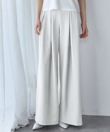 LOWO（ロワ）の「タック入りハイウエストワイドパンツ（その他パンツ）」