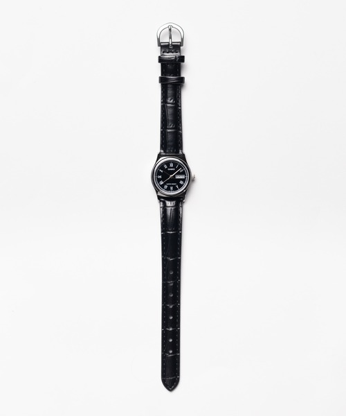 CASIO（カシオ）の「"CASIO（カシオ）"クラシック　デイデイト　ラウンド　SV　レザーベルト（アナログ腕時計・レディース・ブラック/ホワイト/ホワイト系その他・FREE）」の6枚目の写真