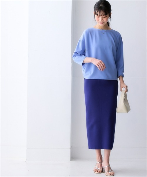 nissen（ニッセン）の「さらとろコクーンブラウス（防しわ・吸汗速乾）＜大きいサイズ有＞（シャツ/ブラウス・レディース・ブラック/オフホワイト/グレイッシュベージュ/ラベンダー・M/L/LL/3L/S）」の21枚目の写真