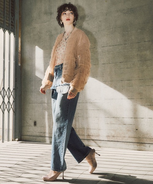 ELLEgirl(エルガール)の「シャーリングシアーMA-1【ELLEgirl/エルガール】(MA-1・レディース・ライトグレー/ブラック/ピンクベージュ・FREE)」の22枚目の写真