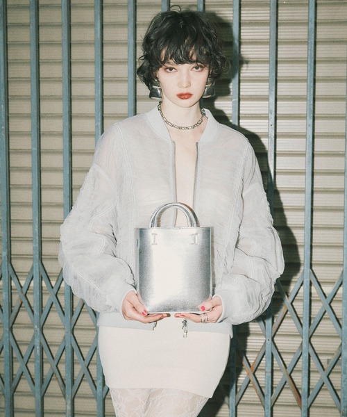 ELLEgirl(エルガール)の「シャーリングシアーMA-1【ELLEgirl/エルガール】(MA-1・レディース・ライトグレー/ブラック/ピンクベージュ・FREE)」の13枚目の写真