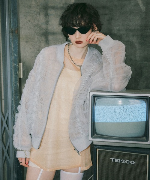 ELLEgirl(エルガール)の「シャーリングシアーMA-1【ELLEgirl/エルガール】(MA-1・レディース・ライトグレー/ブラック/ピンクベージュ・FREE)」の15枚目の写真