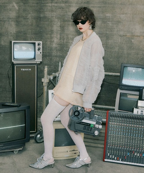 ELLEgirl(エルガール)の「シャーリングシアーMA-1【ELLEgirl/エルガール】(MA-1・レディース・ライトグレー/ブラック/ピンクベージュ・FREE)」の16枚目の写真