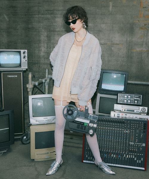 ELLEgirl(エルガール)の「シャーリングシアーMA-1【ELLEgirl/エルガール】(MA-1・レディース・ライトグレー/ブラック/ピンクベージュ・FREE)」の17枚目の写真