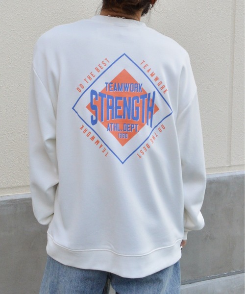 MODISH GAZE(モディシュガゼ)の「【MODISH GAZE】STRENGTH裏毛スウェット(CP)(スウェット・メンズ・オフホワイト/ブラック/アッシュグレー・L/M)」の20枚目の写真