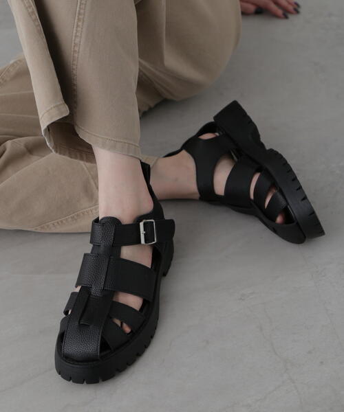 FREE'S MART（フリーズマート）の「◆タンクソールサンダル（サンダル・レディース・ブラウン/ブラック・MEDIUM/LARGE）」の10枚目の写真