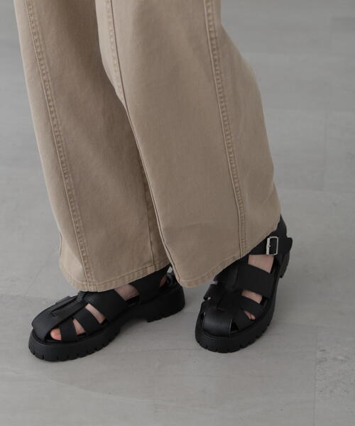 FREE'S MART（フリーズマート）の「◆タンクソールサンダル（サンダル・レディース・ブラウン/ブラック・MEDIUM/LARGE）」の11枚目の写真