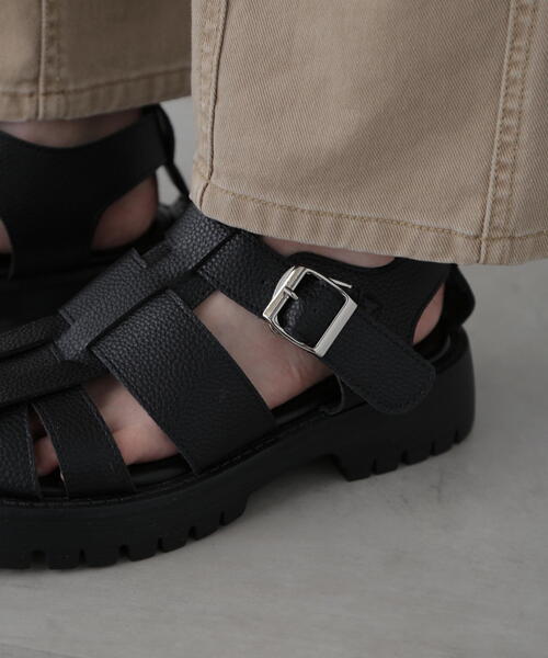 FREE'S MART（フリーズマート）の「◆タンクソールサンダル（サンダル・レディース・ブラウン/ブラック・MEDIUM/LARGE）」の12枚目の写真