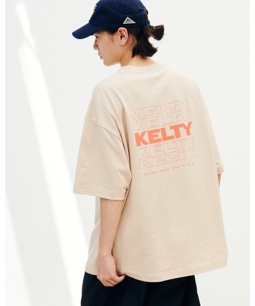 KELTY(ケルティ)の「バック タイポ ロゴ S/S ティーシャツ(Tシャツ/カットソー・レディース・ベージュ/ブラック/ネイビー/ホワイト/ヘザーグレー・L/M/S/XL)」の22枚目の写真