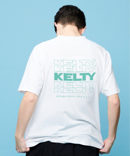 KELTY(ケルティ)の「バック タイポ ロゴ S/S ティーシャツ(Tシャツ/カットソー・レディース・ベージュ/ブラック/ネイビー/ホワイト/ヘザーグレー・L/M/S/XL)」の6枚目の写真