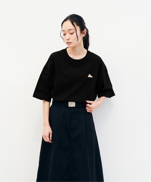 KELTY(ケルティ)の「バック タイポ ロゴ S/S ティーシャツ(Tシャツ/カットソー・レディース・ベージュ/ブラック/ネイビー/ホワイト/ヘザーグレー・L/M/S/XL)」の8枚目の写真