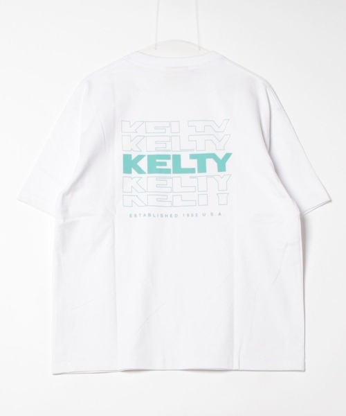 KELTY(ケルティ)の「バック タイポ ロゴ S/S ティーシャツ(Tシャツ/カットソー・レディース・ベージュ/ブラック/ネイビー/ホワイト/ヘザーグレー・L/M/S/XL)」の11枚目の写真