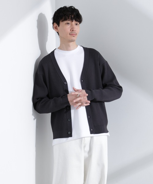 NANO universe(ナノユニバース)の「CICAドライタッチ リブカーディガン(カーディガン/ボレロ・メンズ・ブラウン/チャコール/グレー系その他4・S/M/L)」の12枚目の写真