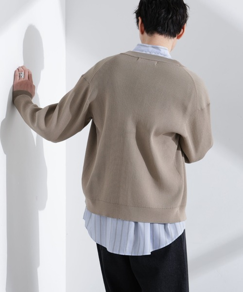 NANO universe(ナノユニバース)の「CICAドライタッチ リブカーディガン(カーディガン/ボレロ・メンズ・ブラウン/チャコール/グレー系その他4・S/M/L)」の21枚目の写真