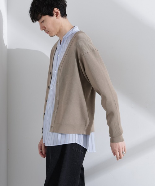NANO universe(ナノユニバース)の「CICAドライタッチ リブカーディガン(カーディガン/ボレロ・メンズ・ブラウン/チャコール/グレー系その他4・S/M/L)」の20枚目の写真