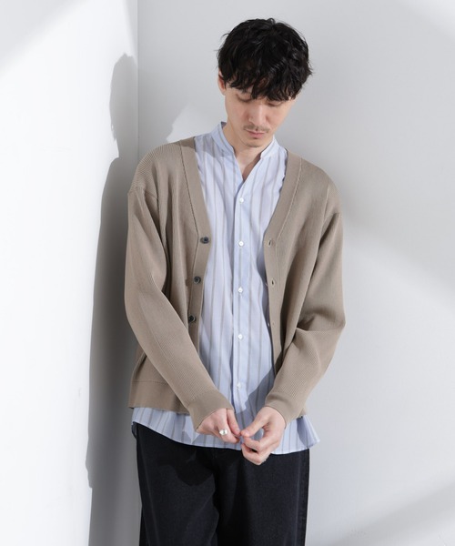 NANO universe(ナノユニバース)の「CICAドライタッチ リブカーディガン(カーディガン/ボレロ・メンズ・ブラウン/チャコール/グレー系その他4・S/M/L)」の19枚目の写真