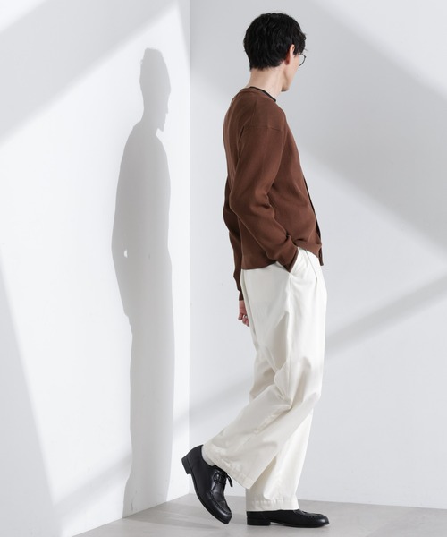 NANO universe(ナノユニバース)の「CICAドライタッチ リブカーディガン(カーディガン/ボレロ・メンズ・ブラウン/チャコール/グレー系その他4・S/M/L)」の4枚目の写真