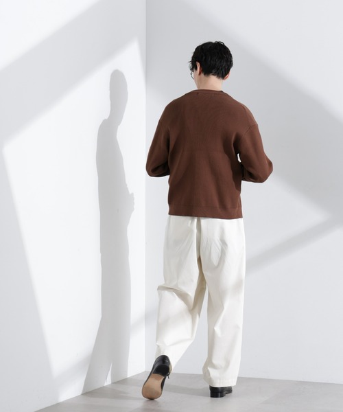 NANO universe(ナノユニバース)の「CICAドライタッチ リブカーディガン(カーディガン/ボレロ・メンズ・ブラウン/チャコール/グレー系その他4・S/M/L)」の5枚目の写真