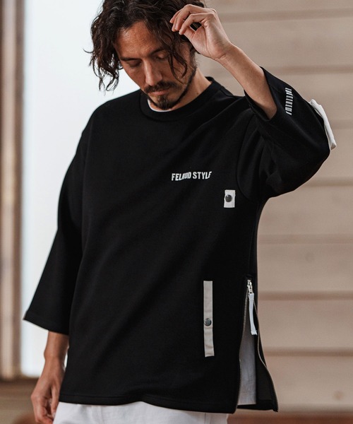 felkod（フィルコッド）の「mt9502- Military Cardboard Knit Pullover ダンボールニットTシャツ（Tシャツ/カットソー・メンズ・ブラック×ホワイト/グレー×ホワイト・L/M/S）」の10枚目の写真