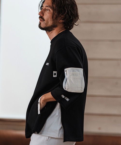 felkod（フィルコッド）の「mt9502- Military Cardboard Knit Pullover ダンボールニットTシャツ（Tシャツ/カットソー・メンズ・ブラック×ホワイト/グレー×ホワイト・L/M/S）」の11枚目の写真