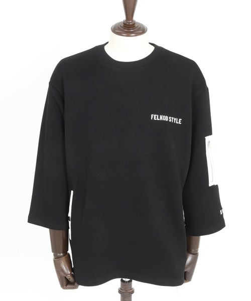 felkod（フィルコッド）の「mt9502- Military Cardboard Knit Pullover ダンボールニットTシャツ（Tシャツ/カットソー・メンズ・ブラック×ホワイト/グレー×ホワイト・L/M/S）」の15枚目の写真