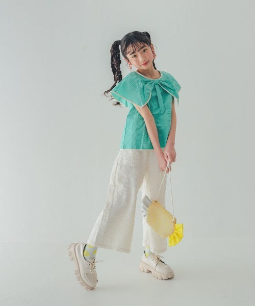 unica(ユニカ)の「ウェーブラインピックカラーブラウス(シャツ/ブラウス・キッズ・ブラック/レッド/グリーン・S/XL/M/L)」の12枚目の写真