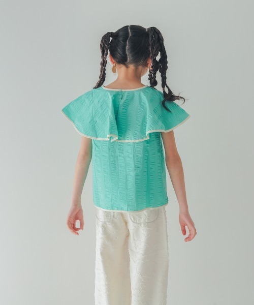 unica(ユニカ)の「ウェーブラインピックカラーブラウス(シャツ/ブラウス・キッズ・ブラック/レッド/グリーン・S/XL/M/L)」の13枚目の写真