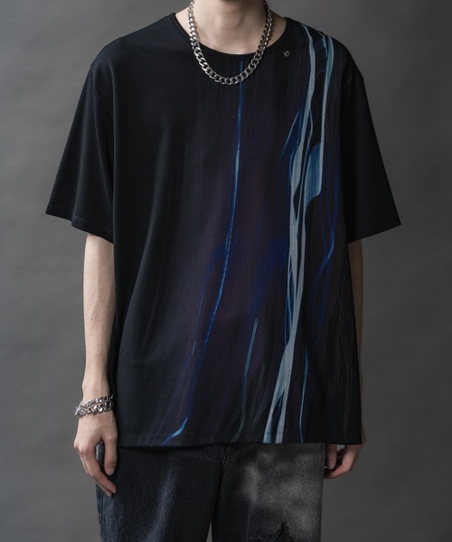 PHILTHEORY（フィルセオリー）の「PHILTECH Inkjet graphic T-shirts/フィルテックインクジェットグラフィックTシャツ（Tシャツ/カットソー・メンズ・ブラック系その他7/ブラック系その他4/ブラック系その他6/ブラック/ブラック系その他2/ブラック系その他/ブラック系その他3/ブラック系その他5・1/2/3）」の5枚目の写真