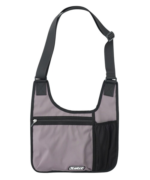 X-girl(エックスガール)の「LIGHTWEIGHT MESSENGER BAG(ショルダーバッグ・レディース・ブラック/グレー・ONE SIZE)」の2枚目の写真