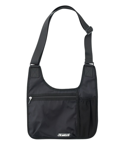 X-girl(エックスガール)の「LIGHTWEIGHT MESSENGER BAG(ショルダーバッグ・レディース・ブラック/グレー・ONE SIZE)」の15枚目の写真