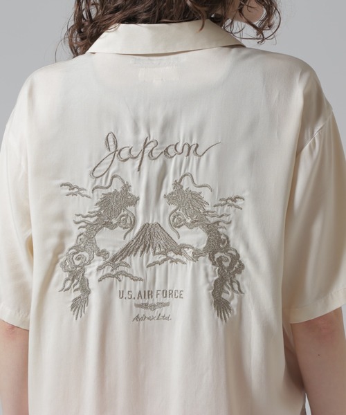 【AVIREX 】刺繍 ダブルドラゴン スーベニア 半袖シャツ　2XL 楽天市場】AVIREX DOUBLE DRAGON SOUVENIR SHIRT / ダブル