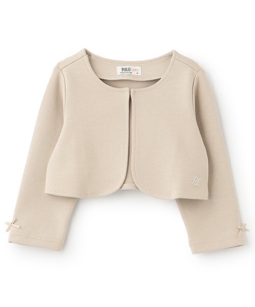 petit main（プティマイン）の「【POLO BCS】ポンチボレロ（カーディガン/ボレロ・キッズ・ネイビー/ライトベージュ・100cm/110cm/80ｃｍ/120cm/130cm/90cm）」の2枚目の写真