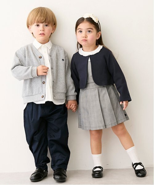 petit main（プティマイン）の「【POLO BCS】ポンチボレロ（カーディガン/ボレロ・キッズ・ネイビー/ライトベージュ・100cm/110cm/80ｃｍ/120cm/130cm/90cm）」の5枚目の写真