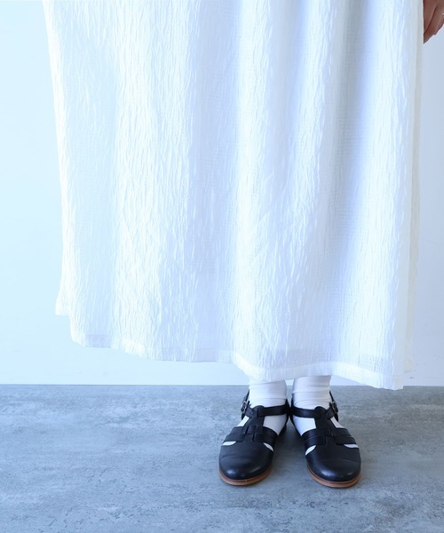 bulle de savon(ビュルデサボン)の「おはなダイヤジャカード ワンピース(ワンピース・レディース・ホワイト/ブラック・FREE)」の9枚目の写真