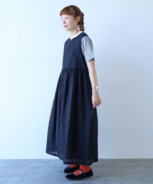 bulle de savon(ビュルデサボン)の「おはなダイヤジャカード ワンピース(ワンピース・レディース・ホワイト/ブラック・FREE)」の19枚目の写真