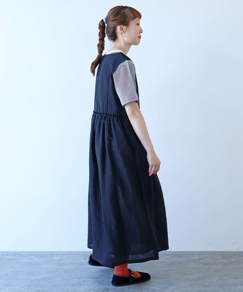 bulle de savon(ビュルデサボン)の「おはなダイヤジャカード ワンピース(ワンピース・レディース・ホワイト/ブラック・FREE)」の17枚目の写真